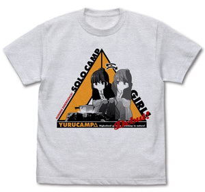 『ゆるキャン△ 』初めてのソロキャン Tシャツ / ASH【202404再販】