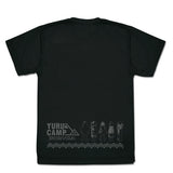 『ゆるキャン△ 』ドライTシャツ リニューアルVer. / BLACK【202404再販】