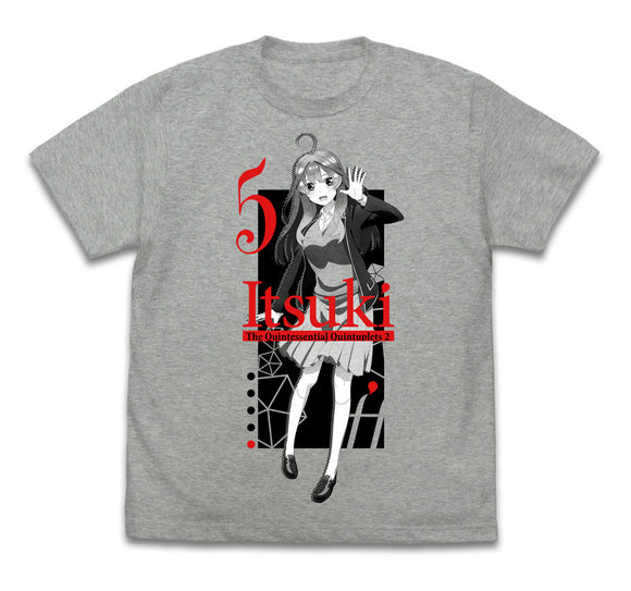 『五等分の花嫁∬』中野五月 Tシャツ∬ MIX GRAY【202406再販】