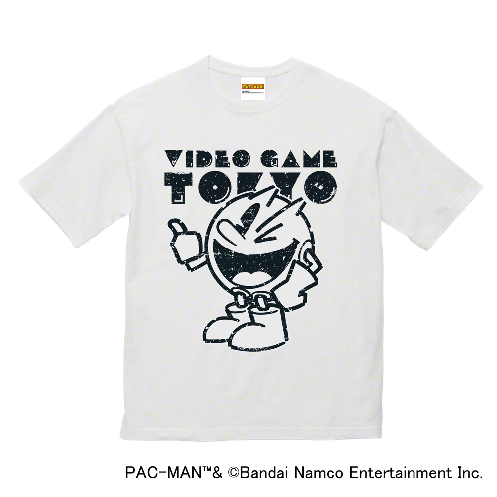 『パックマン』ビッグシルエットTシャツ/ホワイト