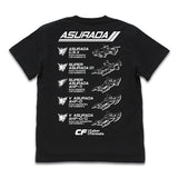 『新世紀GPXサイバーフォーミュラ』歴代アスラーダ Tシャツ/BLACK