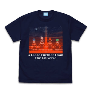 『宇宙よりも遠い場所』宇宙よりも遠い場所 ペンギン Tシャツ NAVY【202404再販】