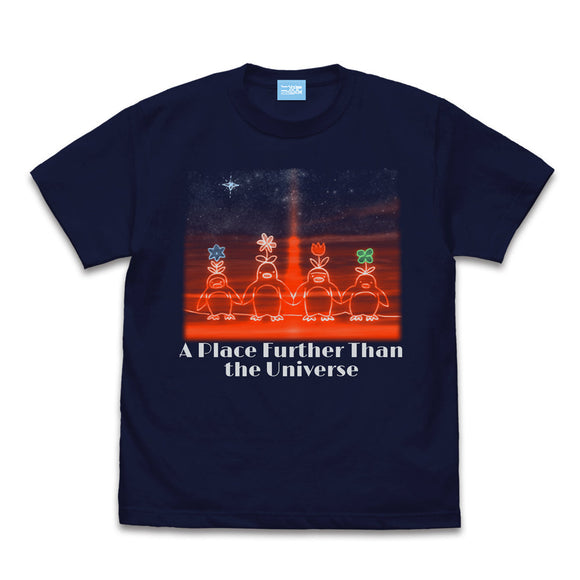 『宇宙よりも遠い場所』宇宙よりも遠い場所 ペンギン Tシャツ NAVY【202404再販】