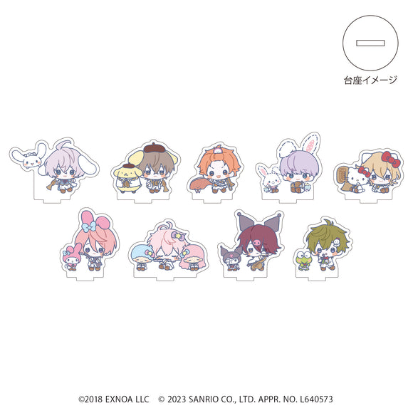 『ウインドボーイズ！×サンリオキャラクターズ』アクリルぷちスタンド 01/BOX (全9種)(ミニキャライラスト)