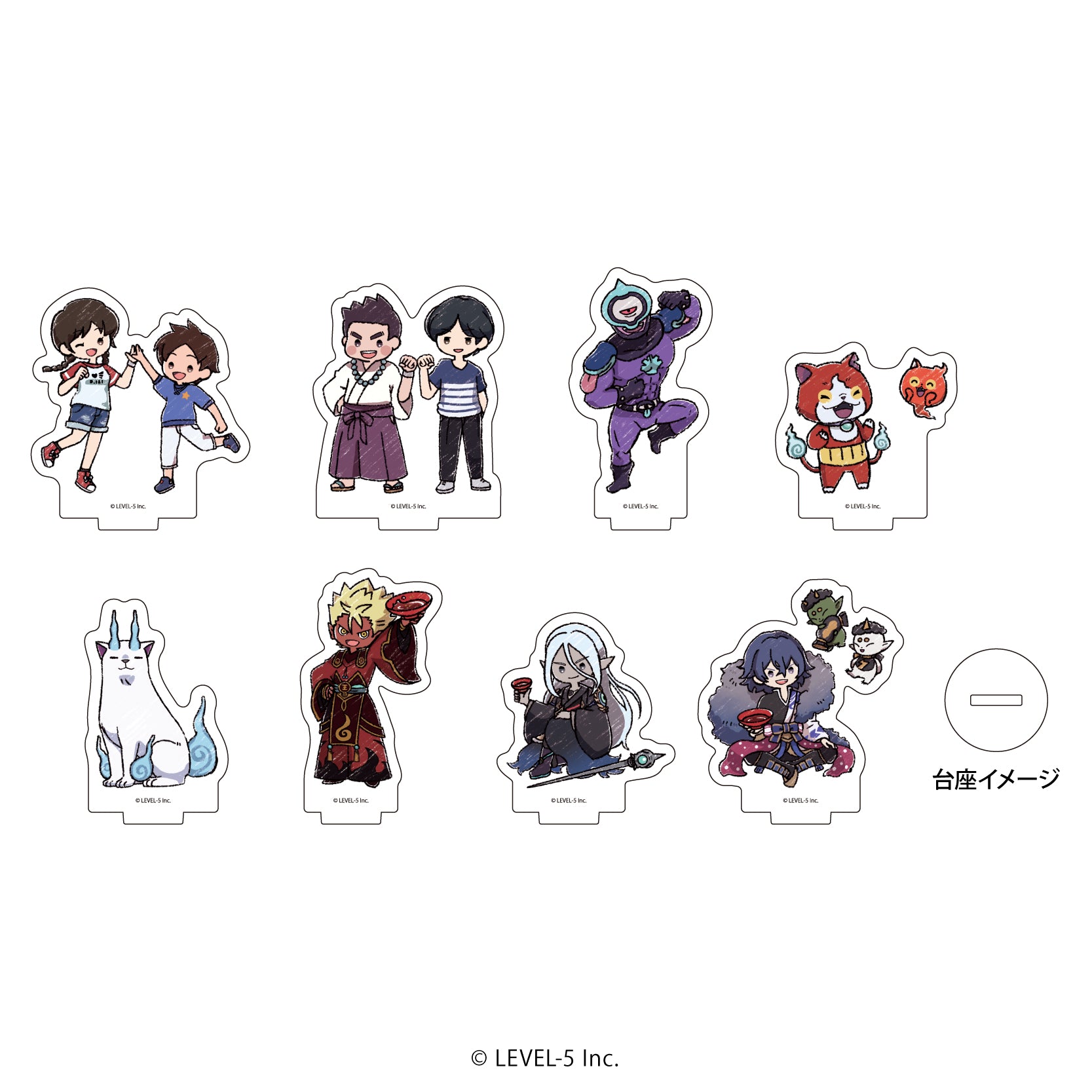 妖怪ウォッチ』アクリルぷちスタンド 10/10周年ver. BOX③ (全8種