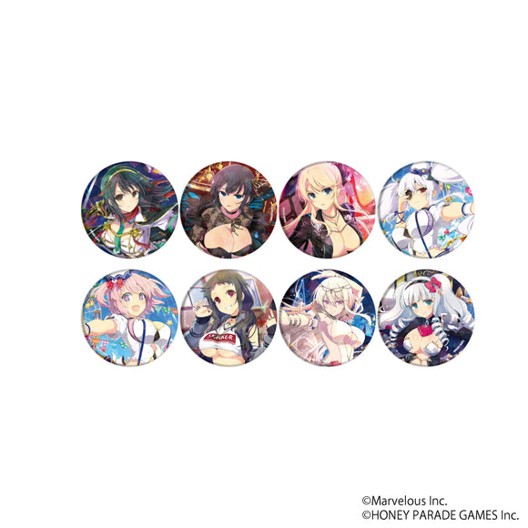 『シノビマスター 閃乱カグラ NEW LINK』ホログラム缶バッジ(65mm) 01/ (全8種) (公式イラスト) BOX