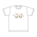 『しろたん × サンリオキャラクターズ』 Tシャツ / しろたん×ハローキティ