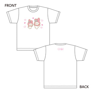 『しろたん × サンリオキャラクターズ』 Tシャツ / しろたん×マイメロディ