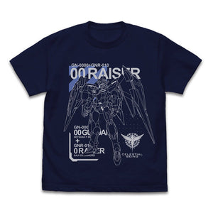 『機動戦士ガンダム00』ダブルオーライザー Tシャツ/NAVY【202405再販】