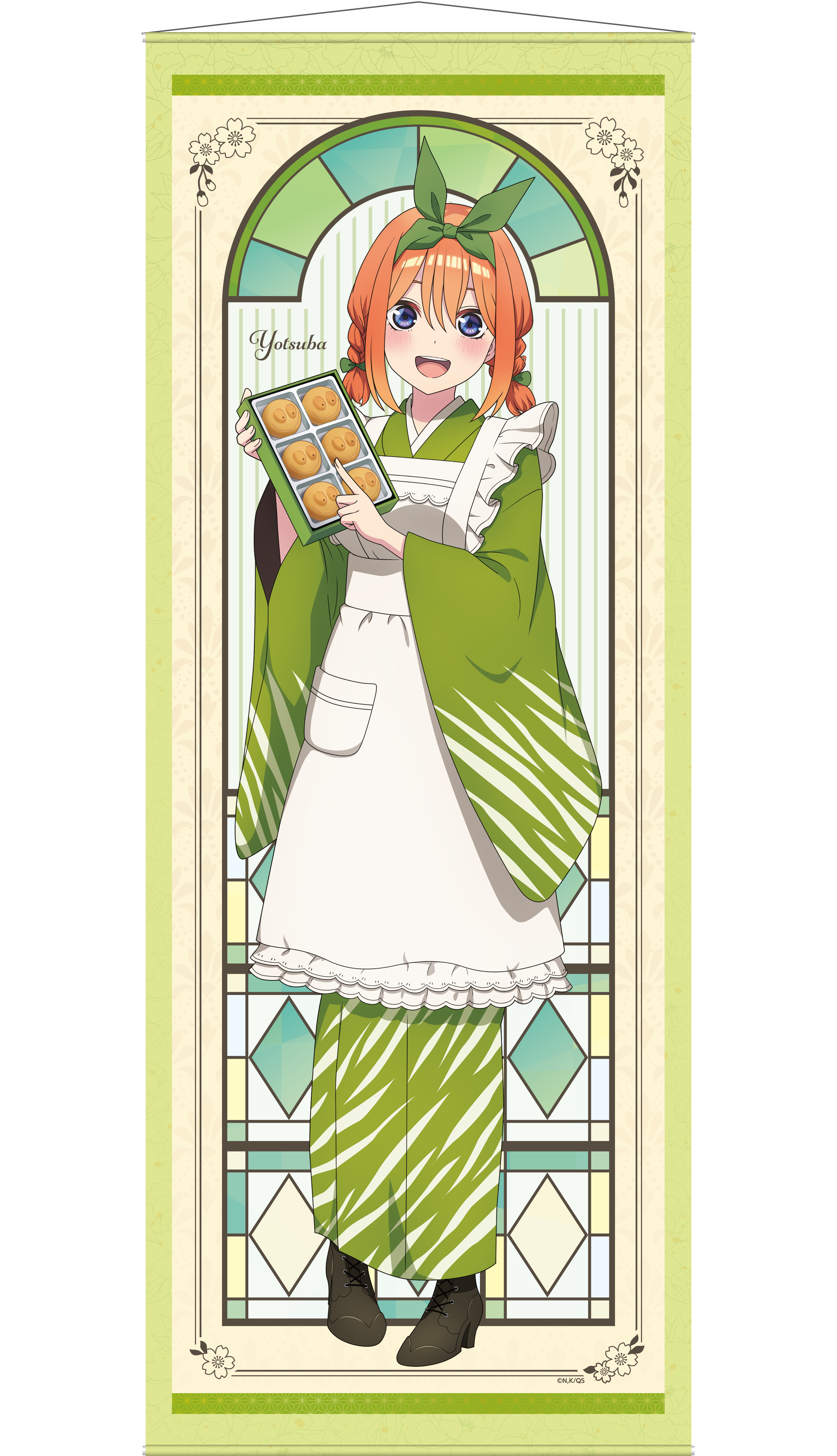 五等分の花嫁∽ 青柳総本家 掛け軸風タペストリー 中野二乃 五等分の花嫁∽ 青柳総本家 掛け軸風タペストリー 中野二乃
