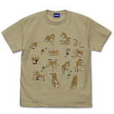 『世界の終わりに柴犬と』風林火山 Tシャツ SAND KHAKI