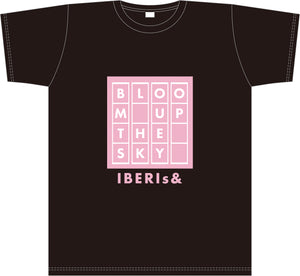 『IBERIs&』Tシャツ(Bloom up the sky)/ブラック