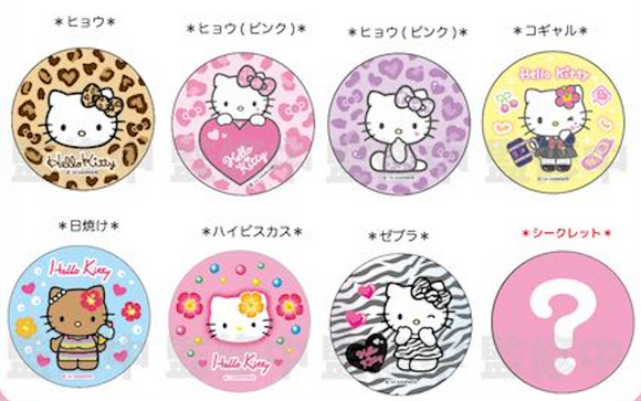 『ハローキティ』HELLO KITTY 2024 GOGOギャル COLLECTION トレーディンググリッター缶バッジ BOX