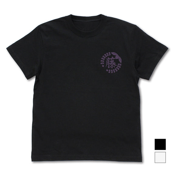 『鬼滅の刃』藤の花の家紋 Tシャツ/BLACK【202405再販】