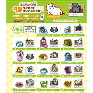 『ねこあつめ2』Wダイカットクリアステッカー BOX