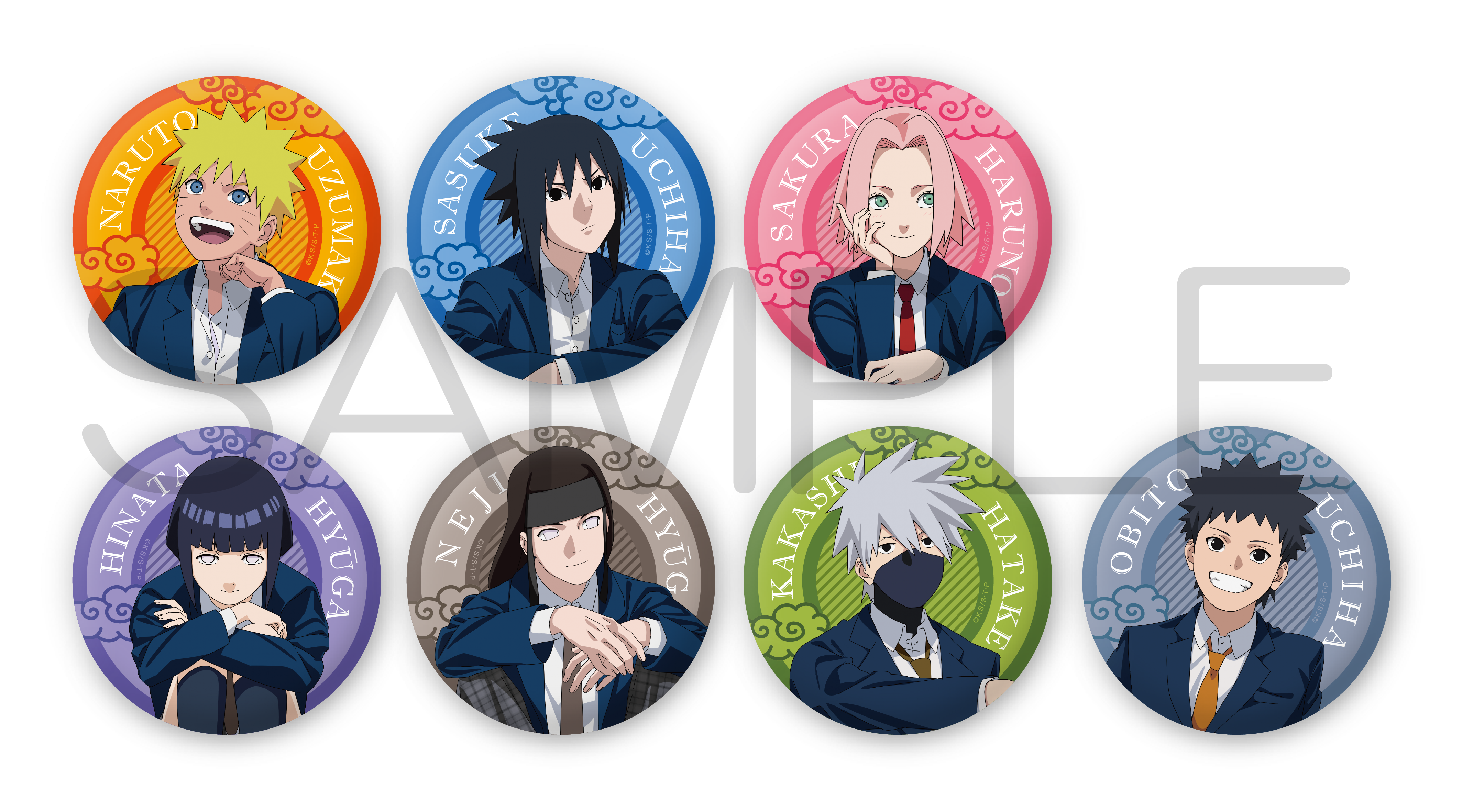 NARUTO ナルト 缶バッジ きらきら缶バッジコレクション box 02_NARUTO_kanbadge_76mm_SAMPLE