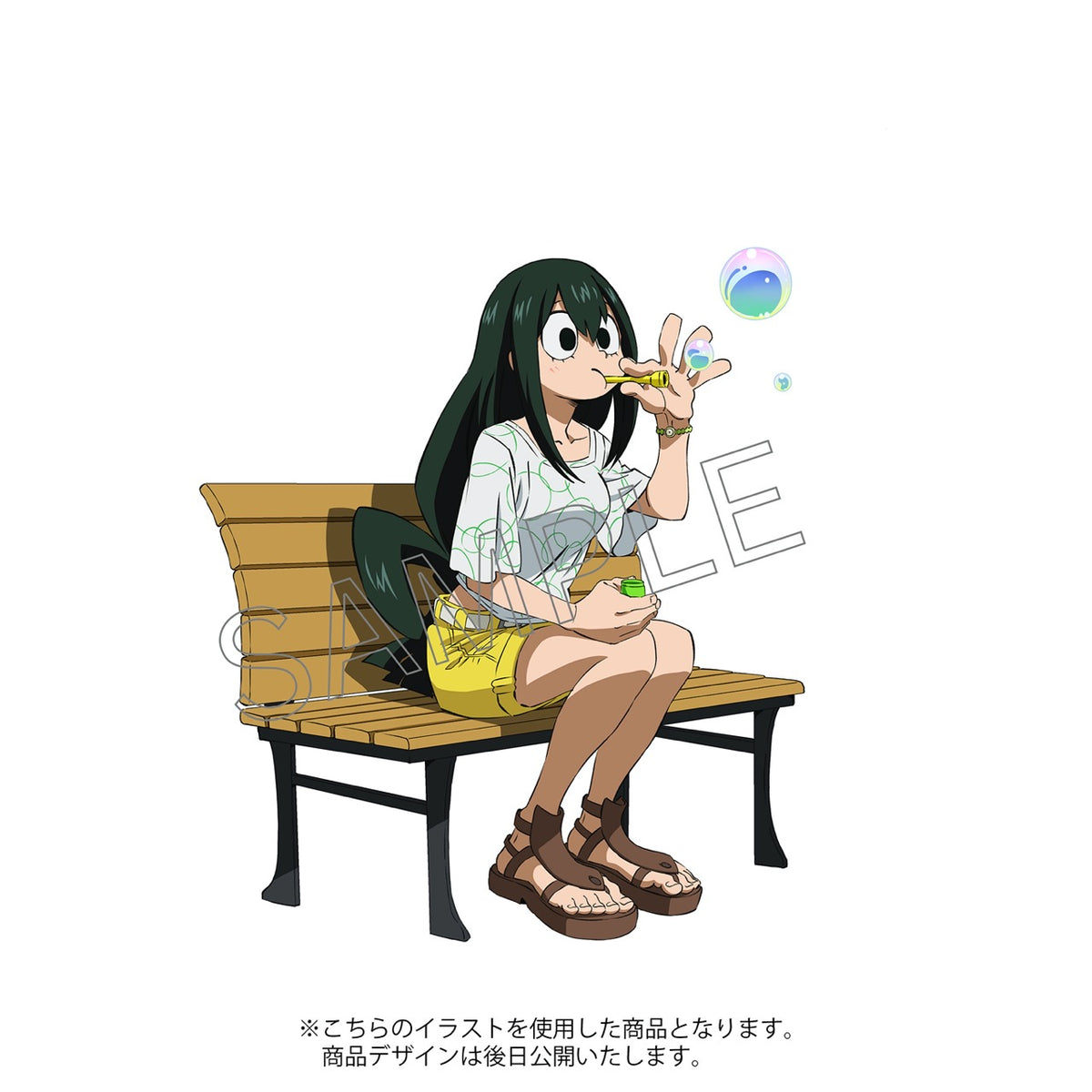 僕のヒーローアカデミア』アクリルスタンド／蛙吹梅雨 シャボン玉 