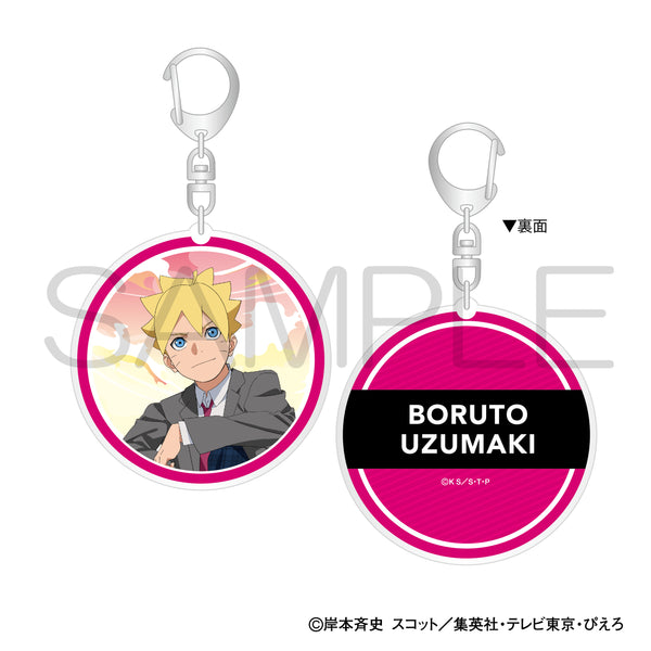 NARUTO BORUTO アクリルキーホルダー 雪月風花　シリーズ アクリルキーホルダー「NARUTO」＆「BORUTO」ハイカラレトロver