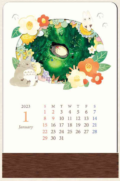 『スタジオジブリ作品』2023kasanaruカレンダー となりのトトロ