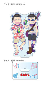 『おそ松さん』【描き下ろし】おそ松＆カラ松（夏）BIGアクリルスタンド