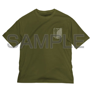 『進撃の巨人』調査兵団 ビッグシルエットTシャツ/MOSS