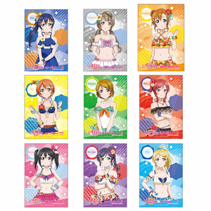 『ラブライブ！スクールアイドルフェスティバルALL STARS』スクエアカンバッジ μ’s 水着 ver  BOX