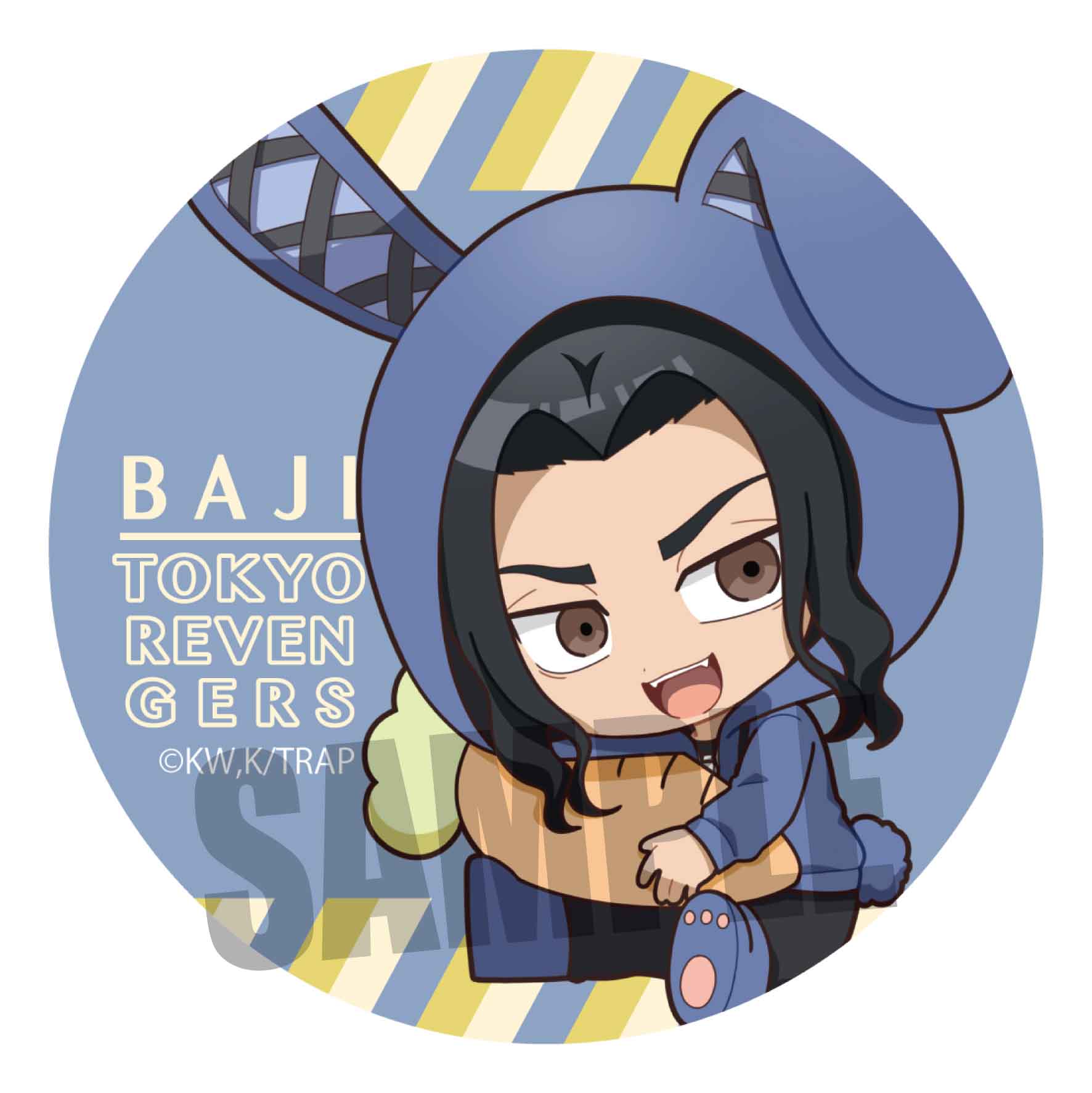 東京リベンジャーズ』ぎゅぎゅっと缶バッジ / 場地圭介 うさみみver