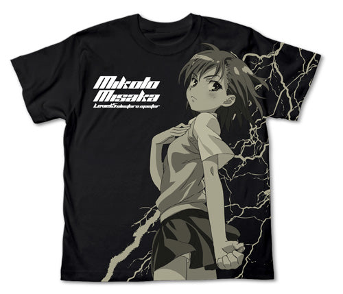 『とある科学の超電磁砲』御坂美琴Tシャツ BLACK