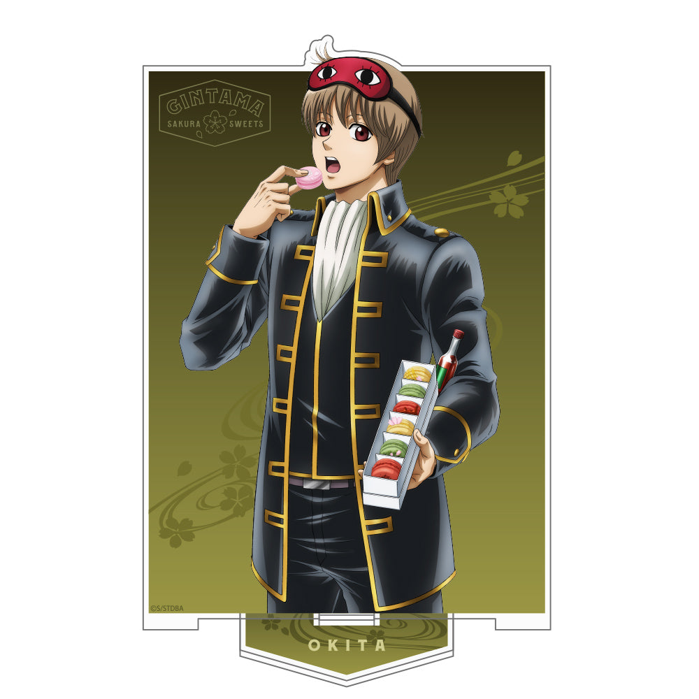 銀魂 沖田総悟 ハンカチ類】銀魂×Animax Cafe+ おおきめアクリル