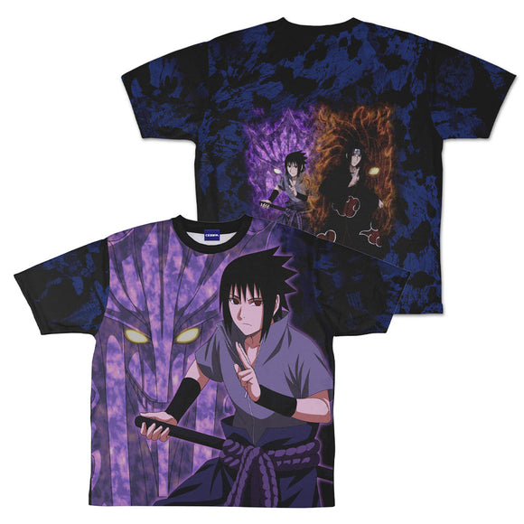 『NARUTO-ナルト- 疾風伝』描き下ろし うちはサスケ 両面フルグラフィックTシャツ