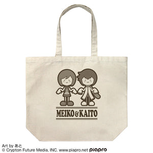 『MEIKO・KAITO』MEIKO＆KAITO ラージトート あと Ver./NATURAL