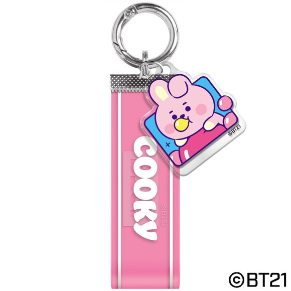 『BT21』ロゴテープキーチェーン/ COOKY