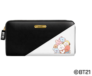 『BT21』長財布 モノトーン