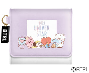 『BT21』三つ折り財布 パープル