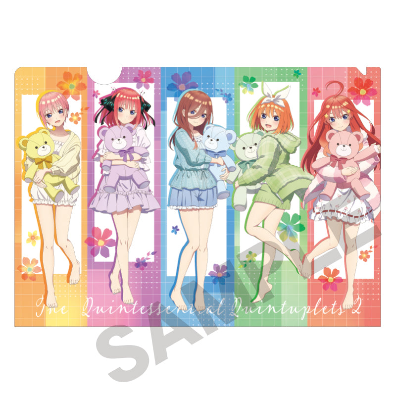 五等分の花嫁∬』シングルクリアファイル 集合 ぬいぐるみ抱っこ