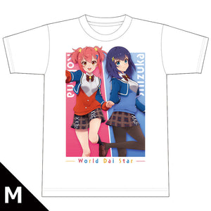 TVアニメ『ワールドダイスター』 Tシャツ[ここな&静香] Mサイズ