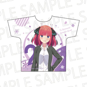 『五等分の花嫁∽』フルグラフィックTシャツ 中野二乃