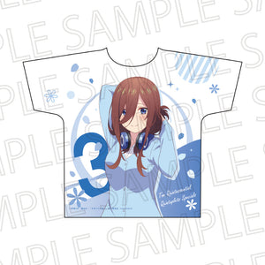 『五等分の花嫁∽』フルグラフィックTシャツ 中野三玖