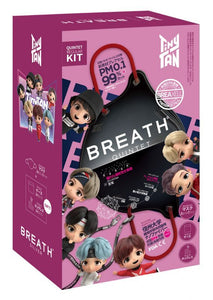 『Tiny TAN』BREATH SILVER QUINTETマスク (ZEN BLACK)7pcs ※ポーチ・ストラップ付き BOX