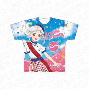 『ラブライブ!スーパースター!! 』フルグラフィックTシャツ　嵐 千砂都　START!! True dreams ver