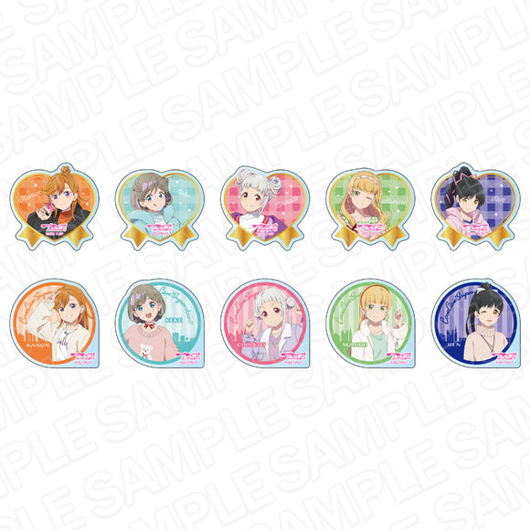 『ラブライブ!スーパースター!!』アクリルバッジ お出かけ＆プレゼント ver BOX