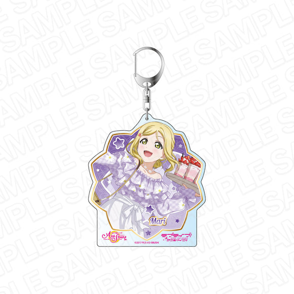 『ラブライブ！スクールアイドルフェスティバル ALL STARS』デカキーホルダー　小原鞠莉　ストロベリー・ドリーム ver