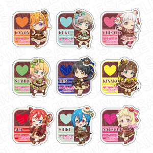 『ラブライブ!スーパースター!!』アクリルバッジ　バレンタインデー　デフォルメ ver　BOX