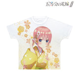 『五等分の花嫁∬』描き下ろしイラスト ⼀花 桜和装ver. フルグラフィックTシャツ