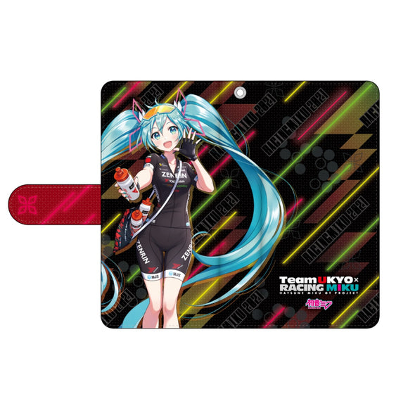 「初音ミク」レーシングミク 2021TeamUKYO 応援Ver. 手帳型スマートフォンケース