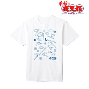 『半妖の夜叉姫』日暮とわ モチーフ柄 ポリジン加工Tシャツ(メンズ/レディース)