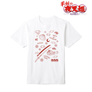 『半妖の夜叉姫』もろは モチーフ柄 ポリジン加工Tシャツ(メンズ/レディース)