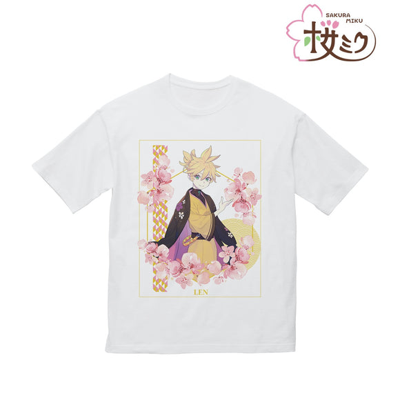 『初音ミクシリーズ 桜ミク』描き下ろしイラスト 鏡音レン Art by kuro BIGシルエットTシャツ