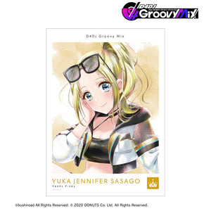 『D4DJ Groovy Mix』笹子・ジェニファー・由香 Ani-Art aqua label 第2弾 A3マット加工ポスター