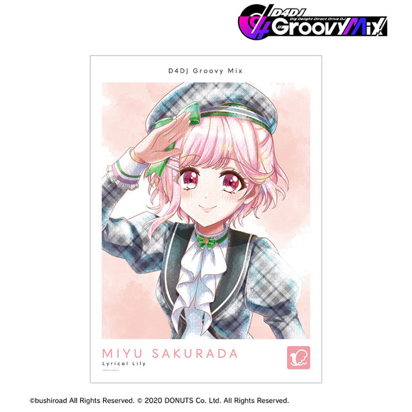 『D4DJ Groovy Mix』桜田美夢 Ani-Art aqua label 第2弾 A3マット加工ポスター